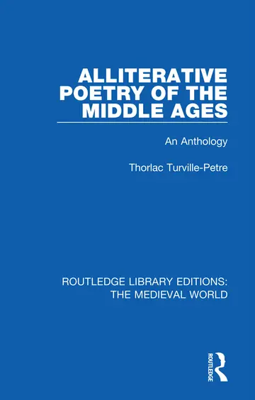 Cover of Alliterative Poetry of the Later Middle Ages