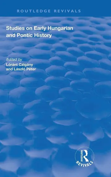 Cover of Studies on Early Hungarian and Pontic History