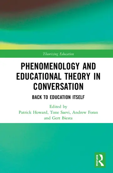 Cover of Phenomenology and Educational Theory in Conversation