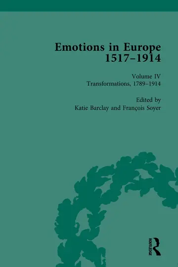 Cover of Emotions in Europe, 1517-1914