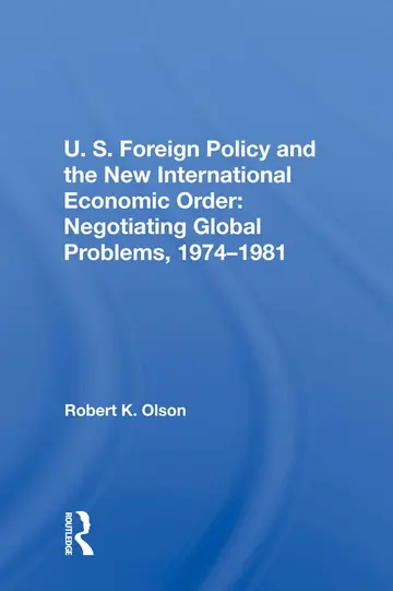 Cover of U.S. Foreign Policy and the New International Economic Order