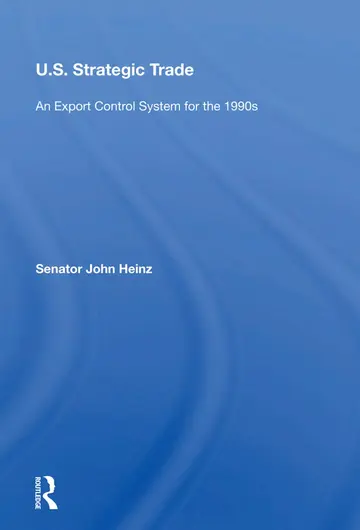 Cover of U.s. Strategic Trade