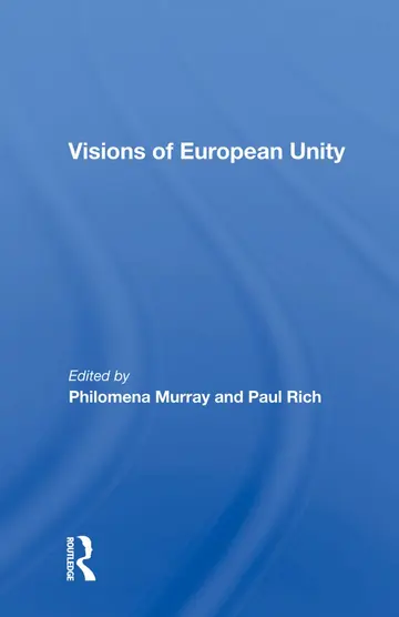Cover of Visions of European Unity