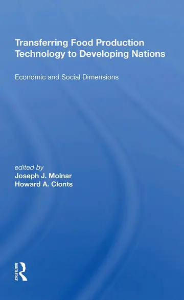 Cover of Transferring Food Production Technology to Developing Nations