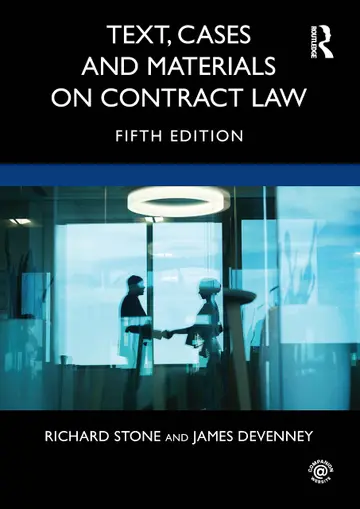 Cover of Text, Cases and Materials on Contract Law