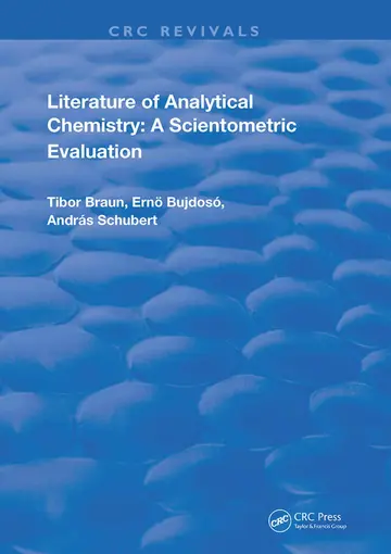 Cover of Literature of Analytical Chemistry