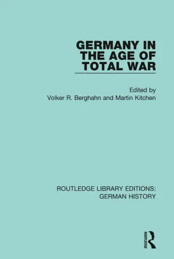 Cover of Germany in the Age of Total War