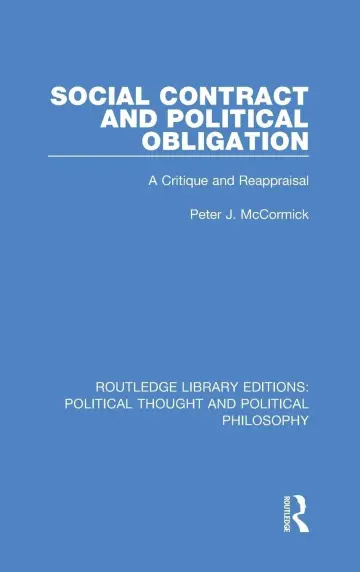 Cover of Social Contract and Political Obligation