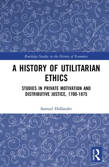 Cover of A History of Utilitarian Ethics