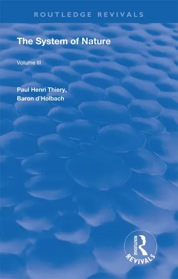 Cover of The System of Nature (3)