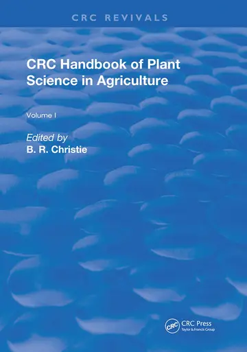 Cover of CRC Handbook of Plant Science in Agriculture