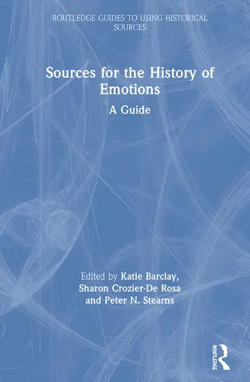 Cover of Sources for the History of Emotions