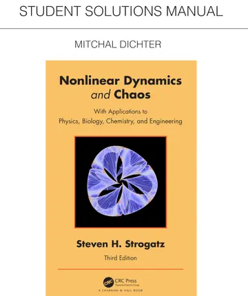 Cover of Student Solutions Manual for Non Linear Dynamics and Chaos