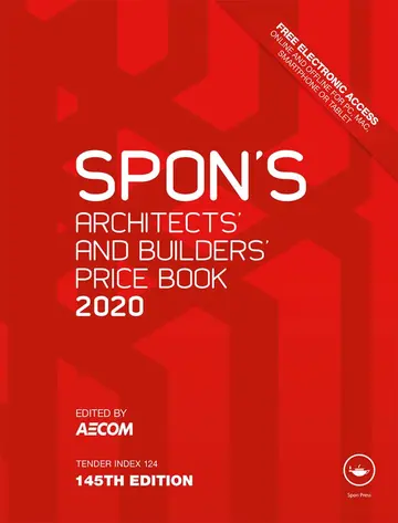 Cover of Spon's Architects' and Builders' Price Book 2020