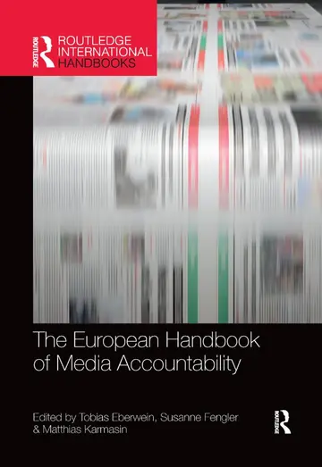 Cover of The European Handbook of Media Accountability