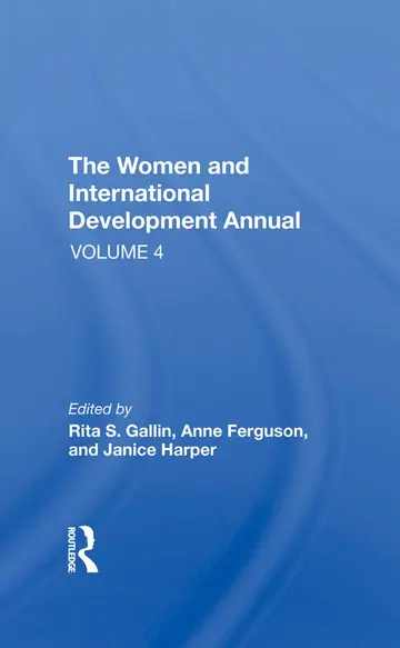 Cover of The Women and International Development Annual