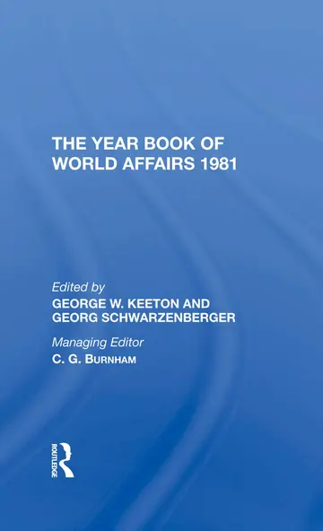 Cover of The Year Book of World Affairs, 1981