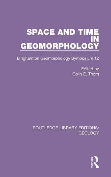 Cover of Space and Time in Geomorphology