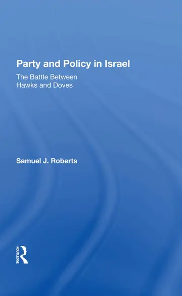 Cover of Party and Policy in Israel