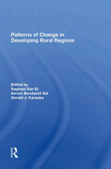 Cover of Patterns of Change in Developing Rural Regions