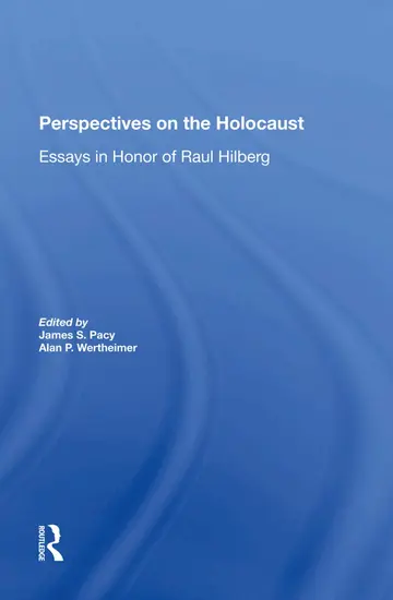 Cover of Perspectives on the Holocaust