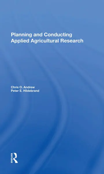 Cover of Planning and Conducting Applied Agricultural Research