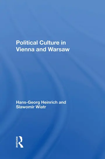 Cover of Political Culture in Vienna and Warsaw