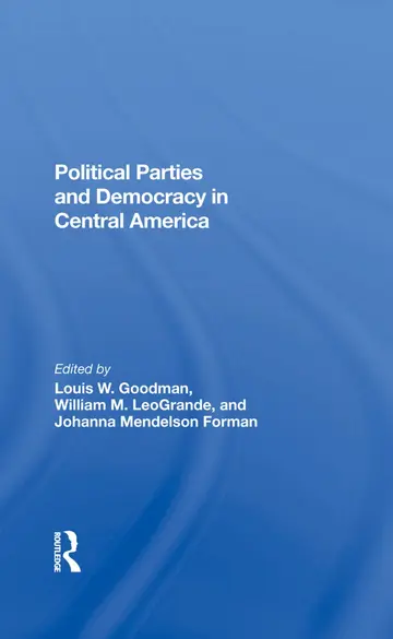 Cover of Political Parties and Democracy in Central America
