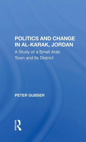 Cover of Politics and Change in Al-karak, Jordan