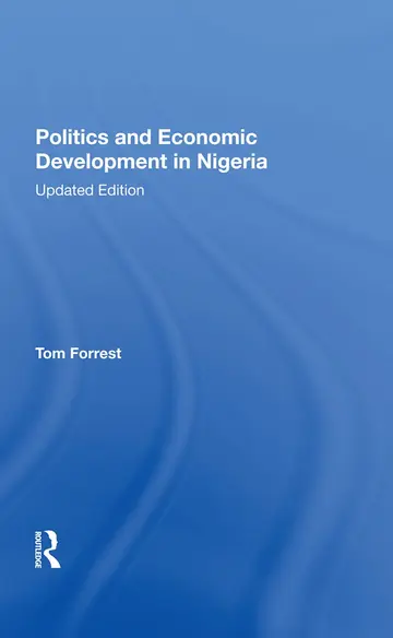 Cover of Politics and Economic Development in Nigeria