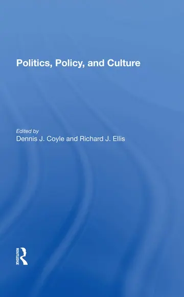 Cover of Politics, Policy, and Culture