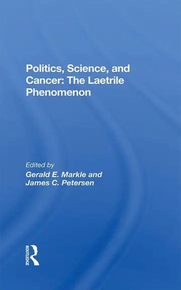 Cover of Politics, Science and Cancer