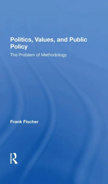 Cover of Politics, Values, and Public Policy