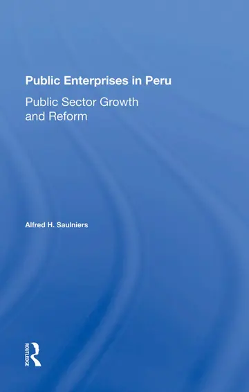 Cover of Public Enterprises in Peru