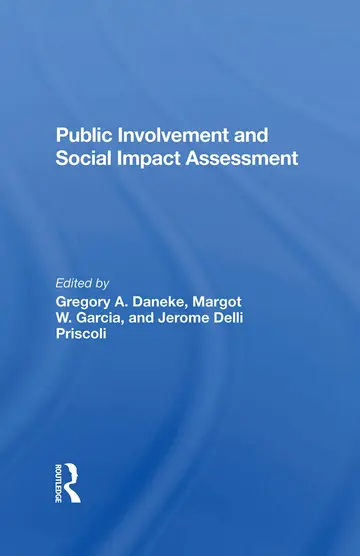 Cover of Public Involvement and Social Impact Assessment