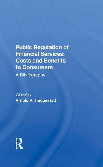 Cover of Public Regulation Financial Services