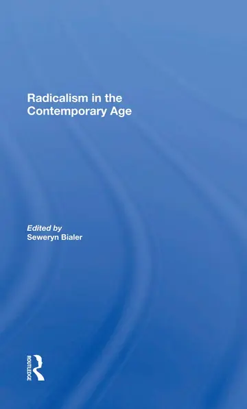 Cover of Radicalism in the Contemporary Age