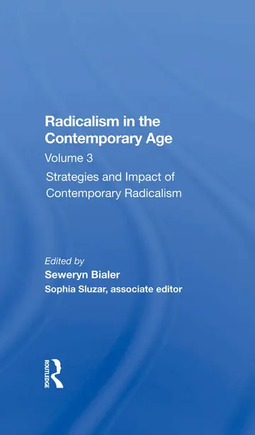 Cover of Radicalism in the Contemporary Age, Volume 3
