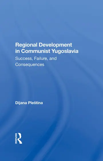 Cover of Regional Development in Communist Yugoslavia
