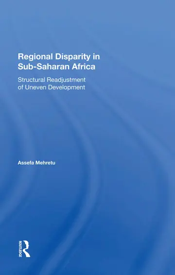 Cover of Regional Disparity in Subsaharan Africa