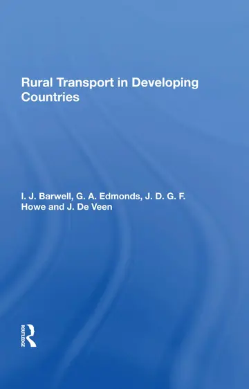 Cover of Rural Transport in Developing Countries
