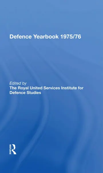 Cover of The Rusi and Brassey's Defence Yearbook 1975-1976