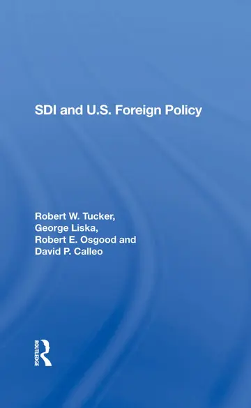 Cover of Sdi and U.S. Foreign Policy
