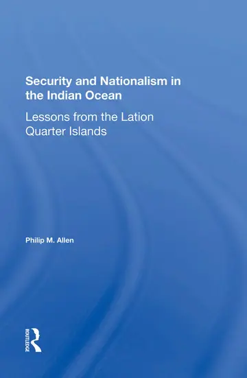 Cover of Security and Nationalism in the Indian Ocean
