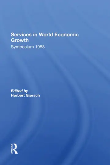 Cover of Services in World Economic Growth