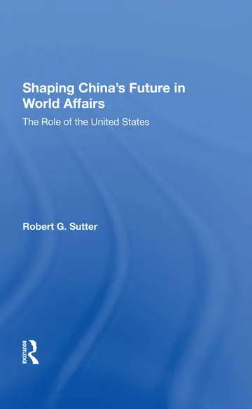 Cover of Shaping China's Future in World Affairs