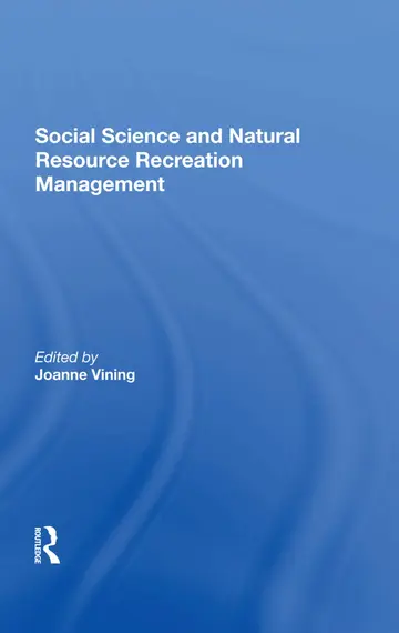 Cover of Social Science and Natural Resource Recreation Management