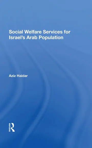 Cover of Social Welfare Services for Israel's Arab Population