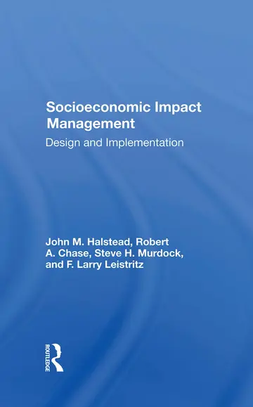 Cover of Socioeconomic Impact Management