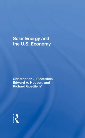 Cover of Solar Energy and the U.S. Economy